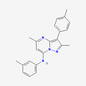 2,5-dimethyl-N-(3-methylphenyl)-3-(4-methylphenyl)pyrazolo[1,5-a]pyrimidin-7-amine