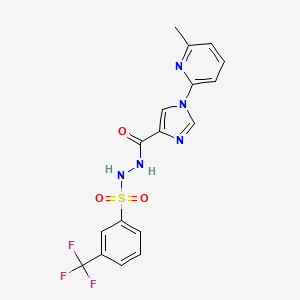 N'-{[1-(6-methyl-2-pyridinyl)-1H-imidazol-4-yl]carbonyl}-3-(trifluoromethyl)benzenesulfonohydrazide