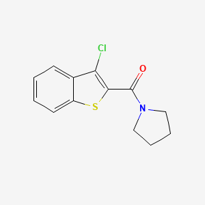 1-[(3-Chloro-1-benzothien-2-yl)carbonyl]pyrrolidine