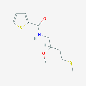 molecular formula C11H17NO2S2 B2978087 N-[2-methoxy-4-(methylsulfanyl)butyl]thiophene-2-carboxamide CAS No. 2319849-33-5