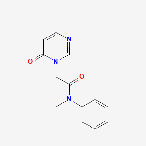 N-ethyl-2-(4-methyl-6-oxopyrimidin-1(6H)-yl)-N-phenylacetamide
