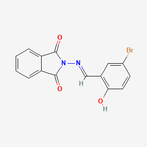 molecular formula C15H9BrN2O3 B2978103 2-((5-Bromo-2-hydroxybenzylidene)amino)isoindoline-1,3-dione CAS No. 98841-63-5