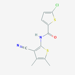 5-chloro-N-(3-cyano-4,5-dimethylthiophen-2-yl)thiophene-2-carboxamide