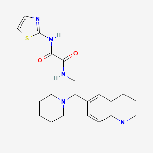 N1-(2-(1-methyl-1,2,3,4-tetrahydroquinolin-6-yl)-2-(piperidin-1-yl)ethyl)-N2-(thiazol-2-yl)oxalamide