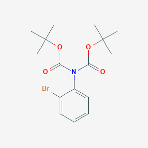 molecular formula C16H22BrNO4 B2978132 Di-tert-butyl 2-bromophenyliminodicarbonate CAS No. 880384-47-4