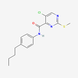molecular formula C16H18ClN3OS B2978191 N-(4-butylphenyl)-5-chloro-2-methylsulfanylpyrimidine-4-carboxamide CAS No. 898646-60-1