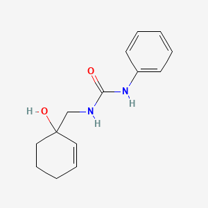 molecular formula C14H18N2O2 B2978192 3-[(1-羟基环己-2-烯-1-基)甲基]-1-苯基脲 CAS No. 2097889-66-0