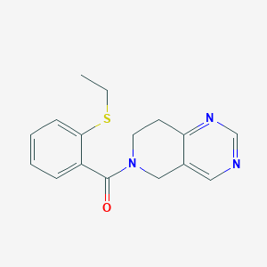(7,8-dihydropyrido[4,3-d]pyrimidin-6(5H)-yl)(2-(ethylthio)phenyl)methanone