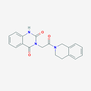 3-[2-(3,4-dihydro-1H-isoquinolin-2-yl)-2-oxoethyl]-1H-quinazoline-2,4-dione
