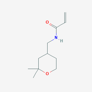 N-[(2,2-Dimethyloxan-4-yl)methyl]prop-2-enamide