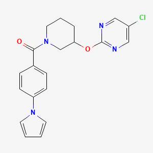 (4-(1H-pyrrol-1-yl)phenyl)(3-((5-chloropyrimidin-2-yl)oxy)piperidin-1-yl)methanone