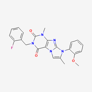3-(2-fluorobenzyl)-8-(2-methoxyphenyl)-1,7-dimethyl-1H-imidazo[2,1-f]purine-2,4(3H,8H)-dione