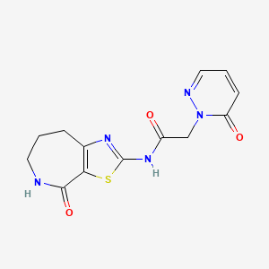 N-(4-oxo-5,6,7,8-tetrahydro-4H-thiazolo[5,4-c]azepin-2-yl)-2-(6-oxopyridazin-1(6H)-yl)acetamide