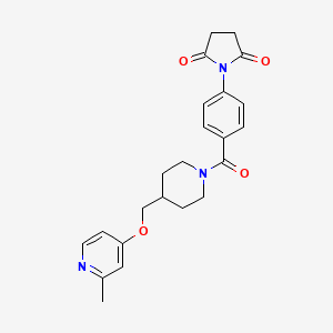 1-[4-[4-[(2-Methylpyridin-4-yl)oxymethyl]piperidine-1-carbonyl]phenyl]pyrrolidine-2,5-dione