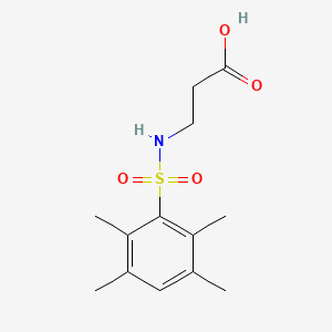 3-{[(2,3,5,6-Tetramethylphenyl)sulfonyl]amino}propanoic acid