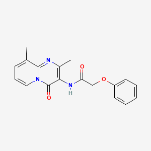 molecular formula C18H17N3O3 B2978319 N-(2,9-dimethyl-4-oxo-4H-pyrido[1,2-a]pyrimidin-3-yl)-2-phenoxyacetamide CAS No. 941965-54-4