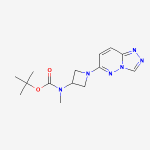 molecular formula C14H20N6O2 B2978326 tert-butyl N-methyl-N-(1-{[1,2,4]triazolo[4,3-b]pyridazin-6-yl}azetidin-3-yl)carbamate CAS No. 2380042-27-1