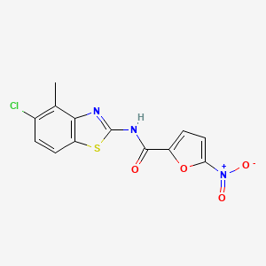 N-(5-chloro-4-methyl-1,3-benzothiazol-2-yl)-5-nitrofuran-2-carboxamide