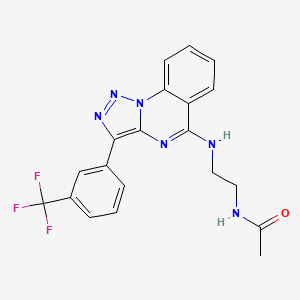 N-[2-({3-[3-(trifluoromethyl)phenyl]-[1,2,3]triazolo[1,5-a]quinazolin-5-yl}amino)ethyl]acetamide