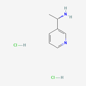 molecular formula C7H12Cl2N2 B2978343 (S)-1-(Pyridin-3-yl)ethanamine dihydrochloride CAS No. 27854-93-9; 40154-79-8; 40154-84-5