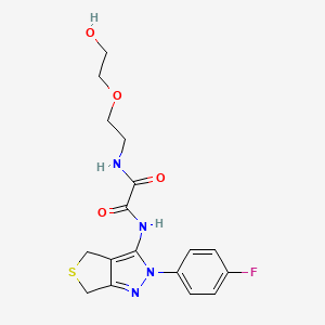 N'-[2-(4-fluorophenyl)-4,6-dihydrothieno[3,4-c]pyrazol-3-yl]-N-[2-(2-hydroxyethoxy)ethyl]oxamide