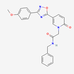 N-benzyl-3-methyl-1-(3,4,5-triethoxybenzoyl)piperidine-3-carboxamide