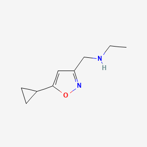 N-[(5-cyclopropyl-1,2-oxazol-3-yl)methyl]ethanamine