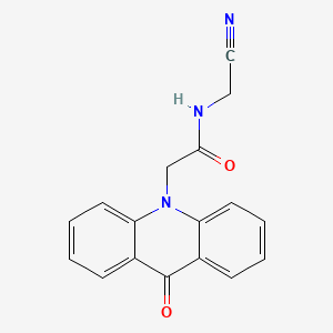molecular formula C17H13N3O2 B2978364 N-(cyanomethyl)-2-(9-oxo-9,10-dihydroacridin-10-yl)acetamide CAS No. 1241251-01-3