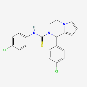 N,1-bis(4-chlorophenyl)-3,4-dihydropyrrolo[1,2-a]pyrazine-2(1H)-carbothioamide