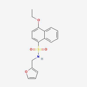 [(4-Ethoxynaphthyl)sulfonyl](2-furylmethyl)amine