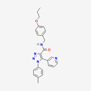 1-({1-[(5-Chloro-2-thienyl)sulfonyl]piperidin-4-yl}acetyl)-4-(4-methoxyphenyl)piperazine