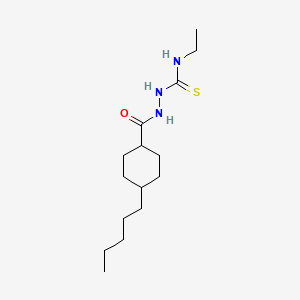 N-ethyl-2-[(4-pentylcyclohexyl)carbonyl]-1-hydrazinecarbothioamide