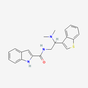 N-(2-(benzo[b]thiophen-3-yl)-2-(dimethylamino)ethyl)-1H-indole-2-carboxamide