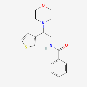 N-(2-morpholino-2-(thiophen-3-yl)ethyl)benzamide