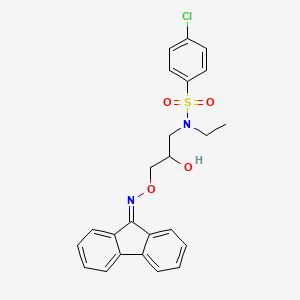 [(4-Chlorophenyl)sulfonyl]ethyl[3-(fluoren-9-ylideneazamethoxy)-2-hydroxypropy l]amine