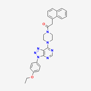 1-(4-(3-(4-ethoxyphenyl)-3H-[1,2,3]triazolo[4,5-d]pyrimidin-7-yl)piperazin-1-yl)-2-(naphthalen-1-yl)ethanone