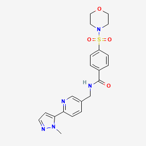 N-((6-(1-methyl-1H-pyrazol-5-yl)pyridin-3-yl)methyl)-4-(morpholinosulfonyl)benzamide