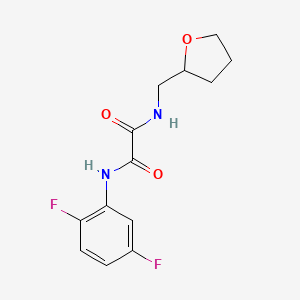 molecular formula C13H14F2N2O3 B2978405 N1-(2,5-difluorophenyl)-N2-((tetrahydrofuran-2-yl)methyl)oxalamide CAS No. 899748-93-7