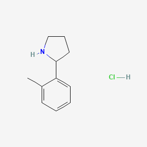 molecular formula C11H16ClN B2978420 2-(o-Tolyl)pyrrolidine hydrochloride CAS No. 1228878-85-0