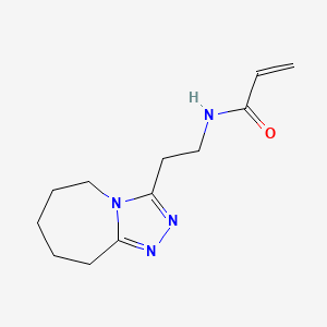 molecular formula C12H18N4O B2978421 N-(2-{5H,6H,7H,8H,9H-[1,2,4]triazolo[4,3-a]azepin-3-yl}ethyl)prop-2-enamide CAS No. 2094876-52-3