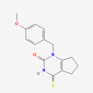 1-(4-methoxybenzyl)-4-thioxo-3,4,6,7-tetrahydro-1H-cyclopenta[d]pyrimidin-2(5H)-one