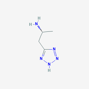 molecular formula C4H9N5 B2978446 (2R)-1-(2H-Tetrazol-5-yl)propan-2-amine CAS No. 2227906-07-0