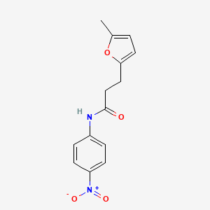 B2978480 3-(5-methylfuran-2-yl)-N-(4-nitrophenyl)propanamide CAS No. 327075-01-4