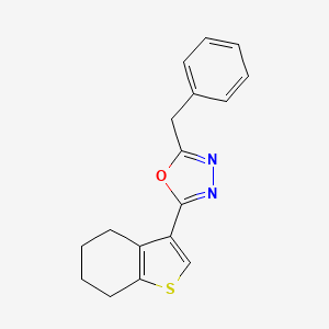 2-Benzyl-5-(4,5,6,7-tetrahydrobenzo[b]thiophen-3-yl)-1,3,4-oxadiazole