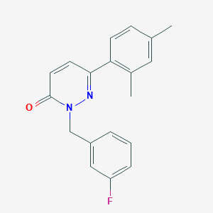 6-(2,4-Dimethylphenyl)-2-[(3-fluorophenyl)methyl]pyridazin-3-one