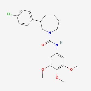 3-(4-chlorophenyl)-N-(3,4,5-trimethoxyphenyl)azepane-1-carboxamide