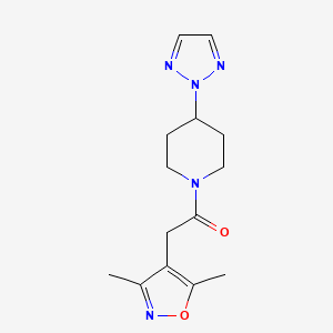 1-(4-(2H-1,2,3-triazol-2-yl)piperidin-1-yl)-2-(3,5-dimethylisoxazol-4-yl)ethanone