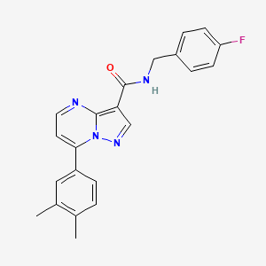 7-(3,4-dimethylphenyl)-N-(4-fluorobenzyl)pyrazolo[1,5-a]pyrimidine-3-carboxamide