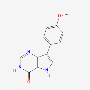 7-(4-methoxyphenyl)-3,5-dihydro-4H-pyrrolo[3,2-d]pyrimidin-4-one
