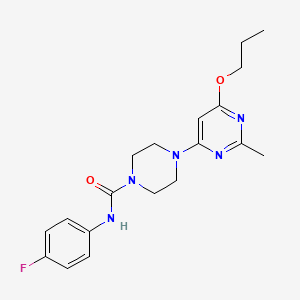 N-(4-fluorophenyl)-4-(2-methyl-6-propoxypyrimidin-4-yl)piperazine-1-carboxamide